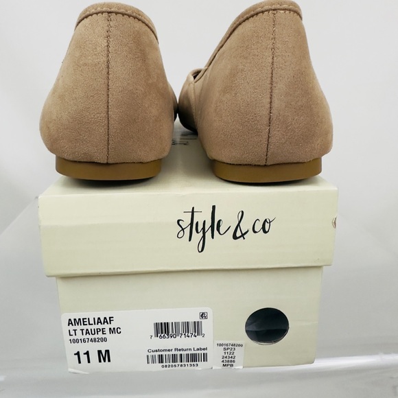 STYLE & CO. By MACY’S -Women's Ameliaa Top-Stitched Ballet Flats Light T… - Picture 3 of 6